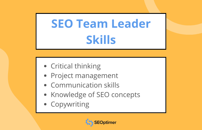 seo team leader skills